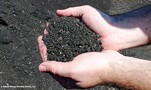Recycled asphalt shingles from Asphalt Shingle Grinding
